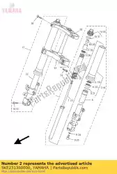 Here you can order the tube, outer (right) from Yamaha, with part number 5KE231360000: