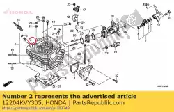 Here you can order the guide, valve (o. S.) from Honda, with part number 12204KVY305: