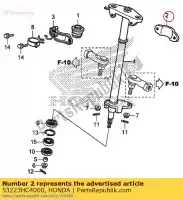 53223HC4000, Honda, holder, steering shaft honda  trx 90 250 350 400 450 500 2000 2001 2002 2003 2004 2005 2006 2007 2008 2010 2011 2012 2017 2018 2019 2020, New