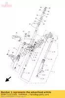 5RNF31021000, Yamaha, voorvork assy (l.h) yamaha yn 50 2005 2006, Nieuw