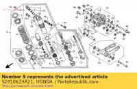 52410KZ4A21, Honda, nenhuma descrição disponível no momento honda cr 125 1996, Novo