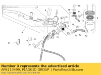 AP8113499, Aprilia, zbiornik oleju hamulcowego, Nowy