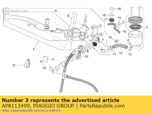 aprilia AP8113499 bremsöltank - Unterseite