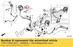 Here you can order the set plate from Honda, with part number 37971MKCA01: