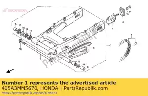 Honda 405A3MM5670 juego de cadena, accionamiento - Lado inferior