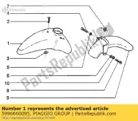 5996660095, Piaggio Group, garde-boue avant     , Nouveau