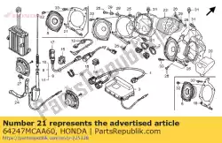 Here you can order the plate, l. Speaker box from Honda, with part number 64247MCAA60: