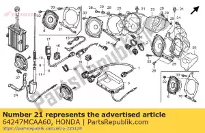 Honda 64247MCAA60 piastra, l. scatola degli altoparlanti - Il fondo
