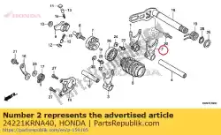 Aquí puede pedir tenedor, l. Palanca de cambios de Honda , con el número de pieza 24221KRNA40: