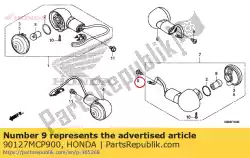 Aqui você pode pedir o parafuso, spl. 6mm em Honda , com o número da peça 90127MCP900: