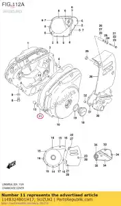 suzuki 1148324B01H17 pakking, gen.cov. - Onderkant