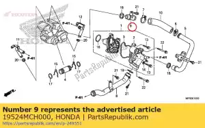 honda 19524MCH000 tubo c, acqua - Il fondo