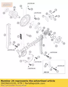 ktm 59036010100 nokkenas 8/06 - Onderkant