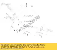 6738084, Piaggio Group, manubrio piaggio fly rp8c52100 rp8c52300 rp8m79100 zapc526b zapm798g 50 125 150 2012 2014 2015 2016 2017 2018 2019, Nuovo