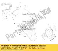 1B004123, Piaggio Group, kennzeichentr? er piaggio mp mp3 350 maxi sport zapmd2100 zapmd220,  zapmd2200 zapta0100 zapta1100, zapta19l zapta1200 zapta1200, zapta1201 zapta1202 zapta1202, zapta1204 zapta130 zapta2100 zaptd1102,  zaptd120 zaptd2100 300 350 400 500 2016 2017 2018 2019 2020 2021 2022, Nuovo