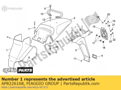 Aprilia AP8226168, Copertura dell'ammortizzatore, OEM: Aprilia AP8226168