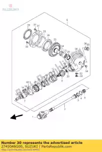 suzuki 2745048G00 boîtier, équipement final - La partie au fond