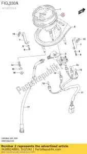 suzuki 3428824B80 cushion,meter - Bottom side