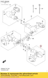 Qui puoi ordinare gruppo lampada fr da Suzuki , con numero parte 3560208JB0: