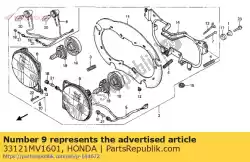 Aquí puede pedir unidad de faro delantero, l. De Honda , con el número de pieza 33121MV1601: