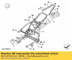 Aqui você pode pedir o quadro traseiro em BMW , com o número da peça 46518536142: