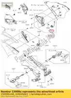 230080168, Kawasaki, socket-assy,rh kawasaki zx6r ninja r zx 6r abs zx1000 1000 zx636 636 se ex650 650 600 , New