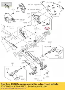 Kawasaki 230080168 socket-assy, ??rh - La partie au fond