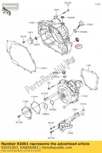 Kawasaki 92051003 joint d'huile tb16267 - La partie au fond