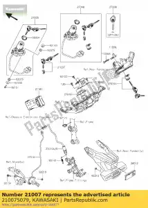 Kawasaki 210075079 rotor, slot, tankdop - Onderkant