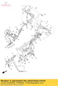 yamaha 2S3273240900 foot, bar - Bottom side