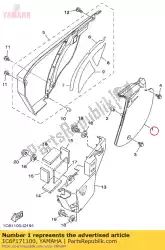 Tutaj możesz zamówić os? Ona boczna 1 od Yamaha , z numerem części 1C6F171100: