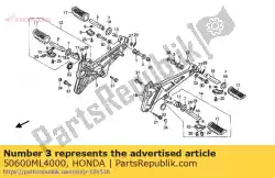 Aquí puede pedir titular, r. Step de Honda , con el número de pieza 50600ML4000: