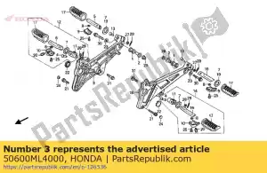 Honda 50600ML4000 titular, r.step - Lado inferior
