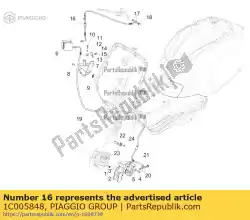 Tutaj możesz zamówić zespó? Abs - prawy przewód pompy hamulcowej od Piaggio Group , z numerem części 1C005848: