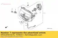 64503KW3670, Honda, stay,meter fr.mou honda nx  2 nx250 250 , New