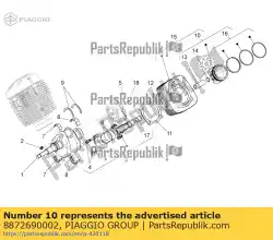 Aquí puede pedir pistón completo con 80 cat. Mi de Piaggio Group , con el número de pieza 8872690002: