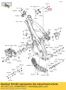 kawasaki 921501124 bout kx80-l1 - Onderkant