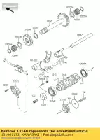 131401172, Kawasaki, changement de fourche kawasaki klf300 4x4 300 , Nouveau