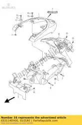 Qui puoi ordinare estensione posteriore da Suzuki , con numero parte 6331140H00: