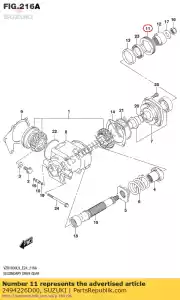 Suzuki 2494226D00 korek, sec dri - Dół