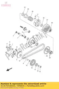 yamaha 5C3E76530000 cursore - Il fondo