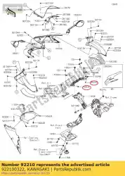 Aquí puede pedir tuerca, tapa, 6 mm zx1400a6f de Kawasaki , con el número de pieza 922100322: