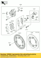 430820049, Kawasaki, Pastilhas de freio kawasaki kx 250 450 2006 2007 2008 2009 2010 2011 2012, Novo