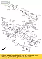 13165S004, Kawasaki, trinquete ksf400-a1 kawasaki kfx 400 2004 2005 2006, Nuevo