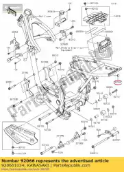 plug, frame-einde z1300-a3 van Kawasaki, met onderdeel nummer 920661034, bestel je hier online: