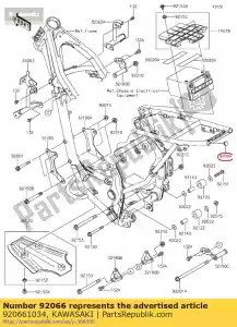 kawasaki 920661034 connecteur, extrémité du cadre z1300-a3 - La partie au fond