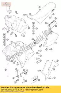 ktm 5840805010076 spoiler l/s steel blue lc4 02 - Bottom side