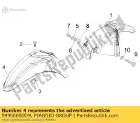 59966600D9, Piaggio Group, Front mudguard     , New