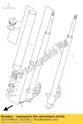 Tutaj możesz zamówić amortyzator fr. Widelec od Suzuki , z numerem części 5110348E10: