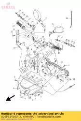 Ici, vous pouvez commander le couvercle, guidon u auprès de Yamaha , avec le numéro de pièce 5D6F614300P3: